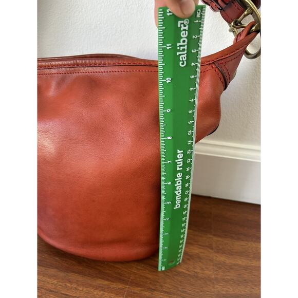 Y2K COACH Legacy Leather Bleecker Bucket Shoulder Bag Red Burnished 11422 Read! - Picture 8 of 16